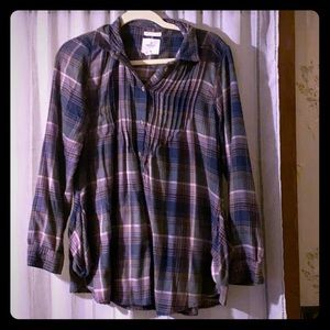 Gently worn AE Aerie Soft Flannel Jegging Shirt